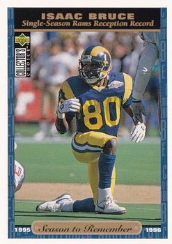 Isaac Bruce St. Louis Rams 1996 Upper Deck Collector's Choice NFL Season to Remember #76